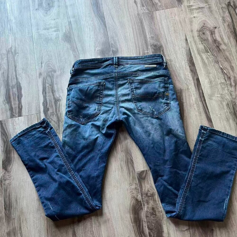 Diesel Thavar Denim + Sweat Pants - Picture 2 of 8